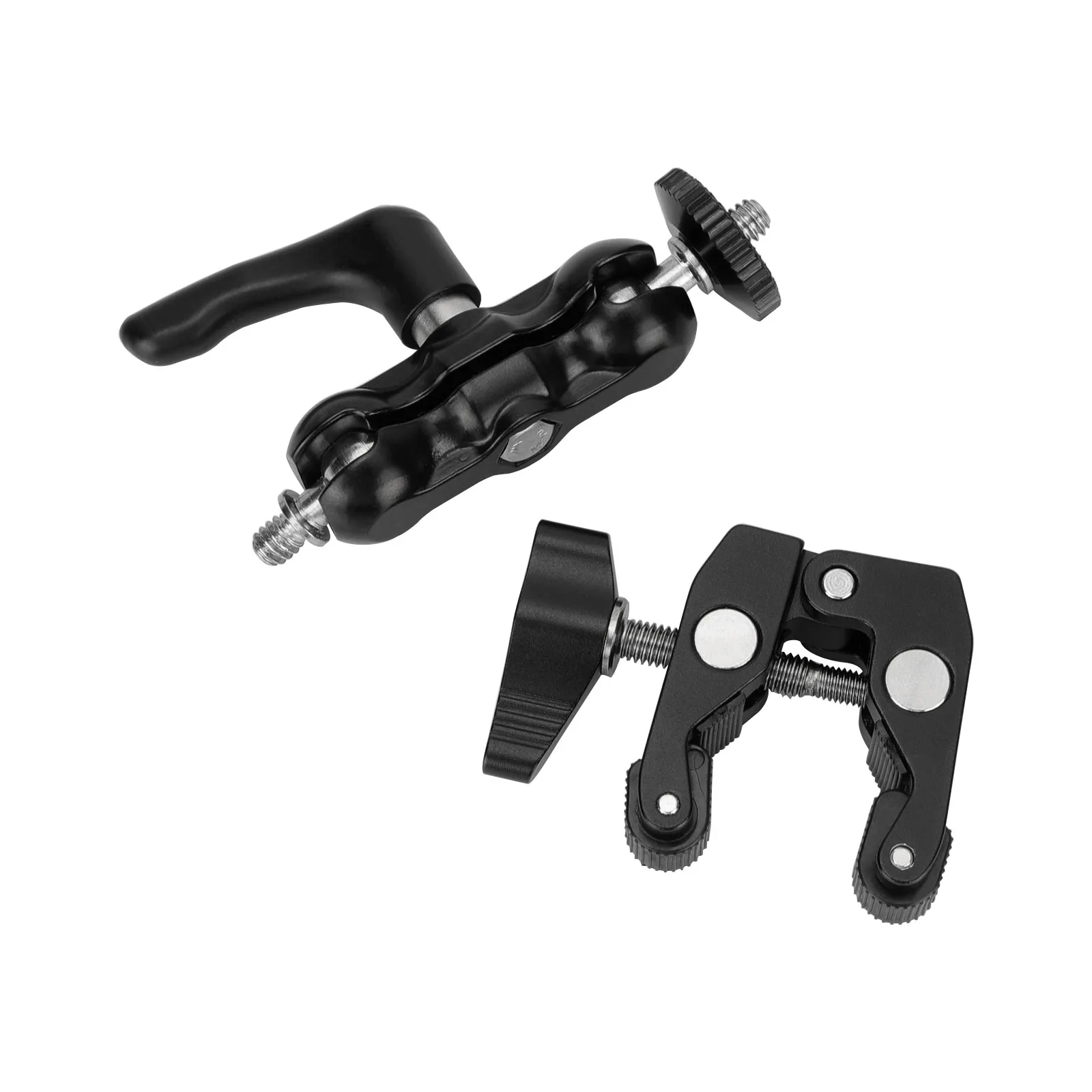 DHgate.com:Professional Dual Ball Head Holder and Crab Clamp for DSLR ...