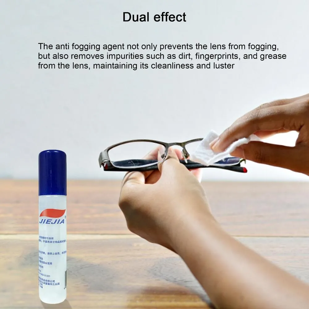 Lens Defogger Anti-Fog Spray For Glasses Antifogging Lens Cleaner Defogger 10ml ...