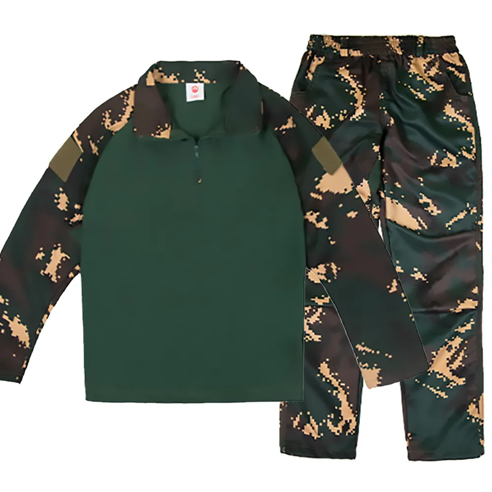 QiYuant Tactische Kleding Set T-shirt en Broek, Airsoft, Militair Camouflage, Lente, Zomer, Herfst, Wandelen, Jacht, Camping, Voor Jongens en Meisjes QiYuant Tactische Kleding Set T-shirt en Broek, Airsoft, Militair Camouflage, Lente, Zomer, Herfst, Wandelen, Jacht, Camping, Voor Jongens en Meisjes