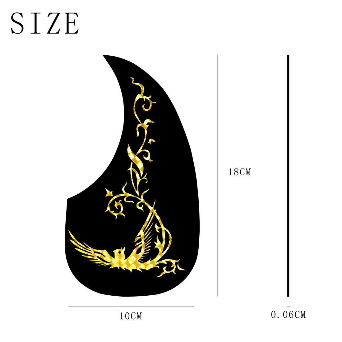 Guitar Circle Sticker Adhesive Inlay Stickers Decals For Acoustic (38