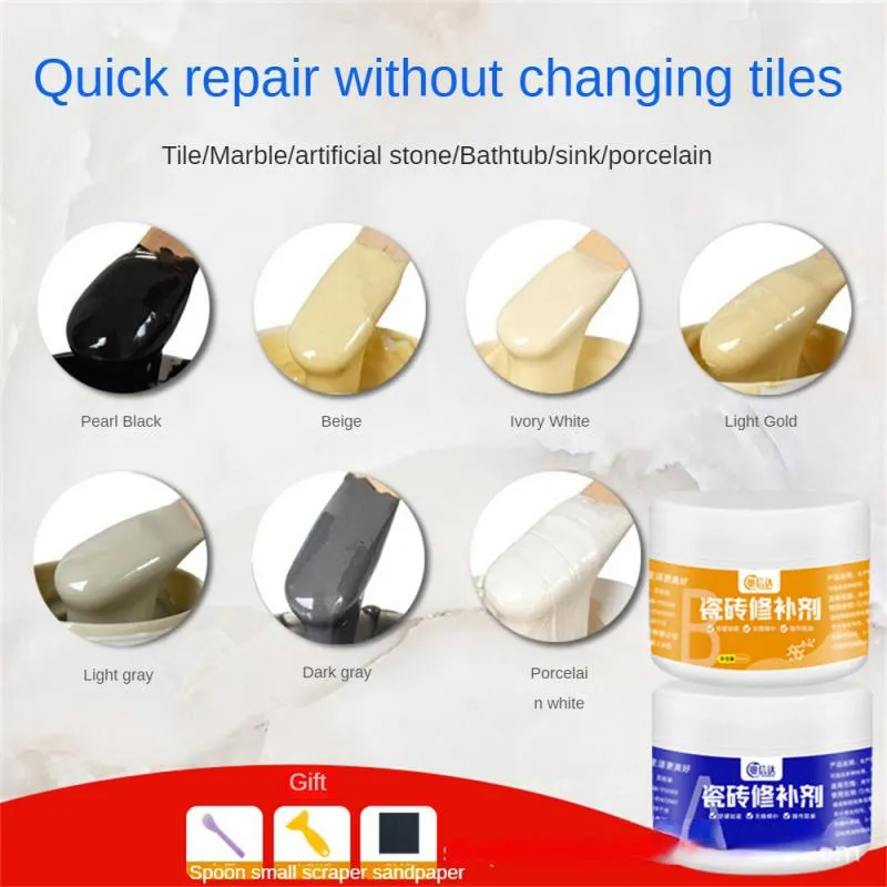 120ML Ceramic Tile Repair Agent Strong Adhesive Quick-Drying Floor Tile ...