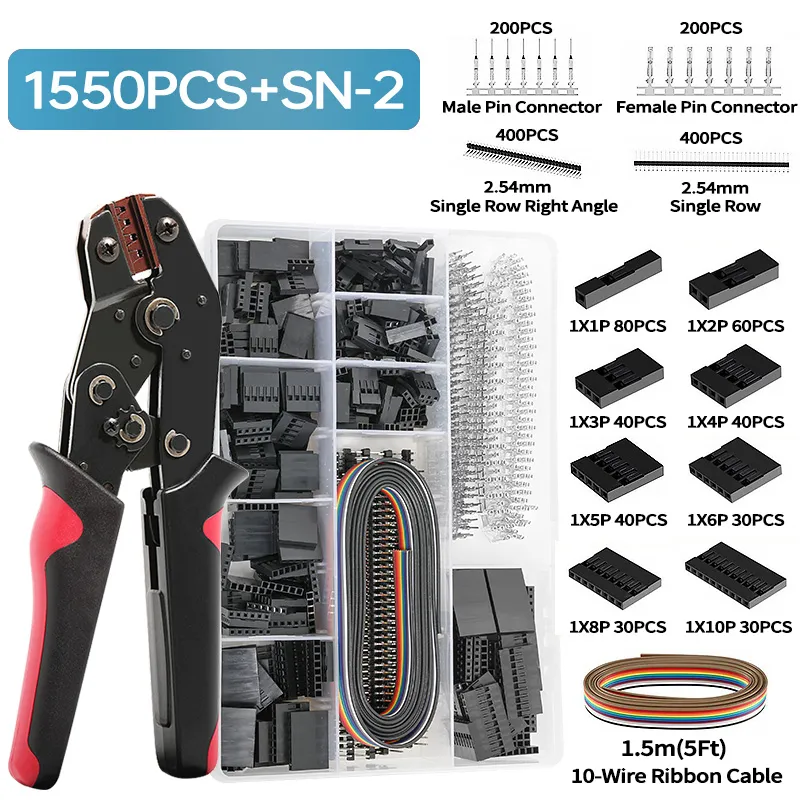 300 Connettori Jumper 2.54mm - 2,3,4 Pin, Per Circuiti Elettronici, Breadboard, Cablaggi - Foto 2