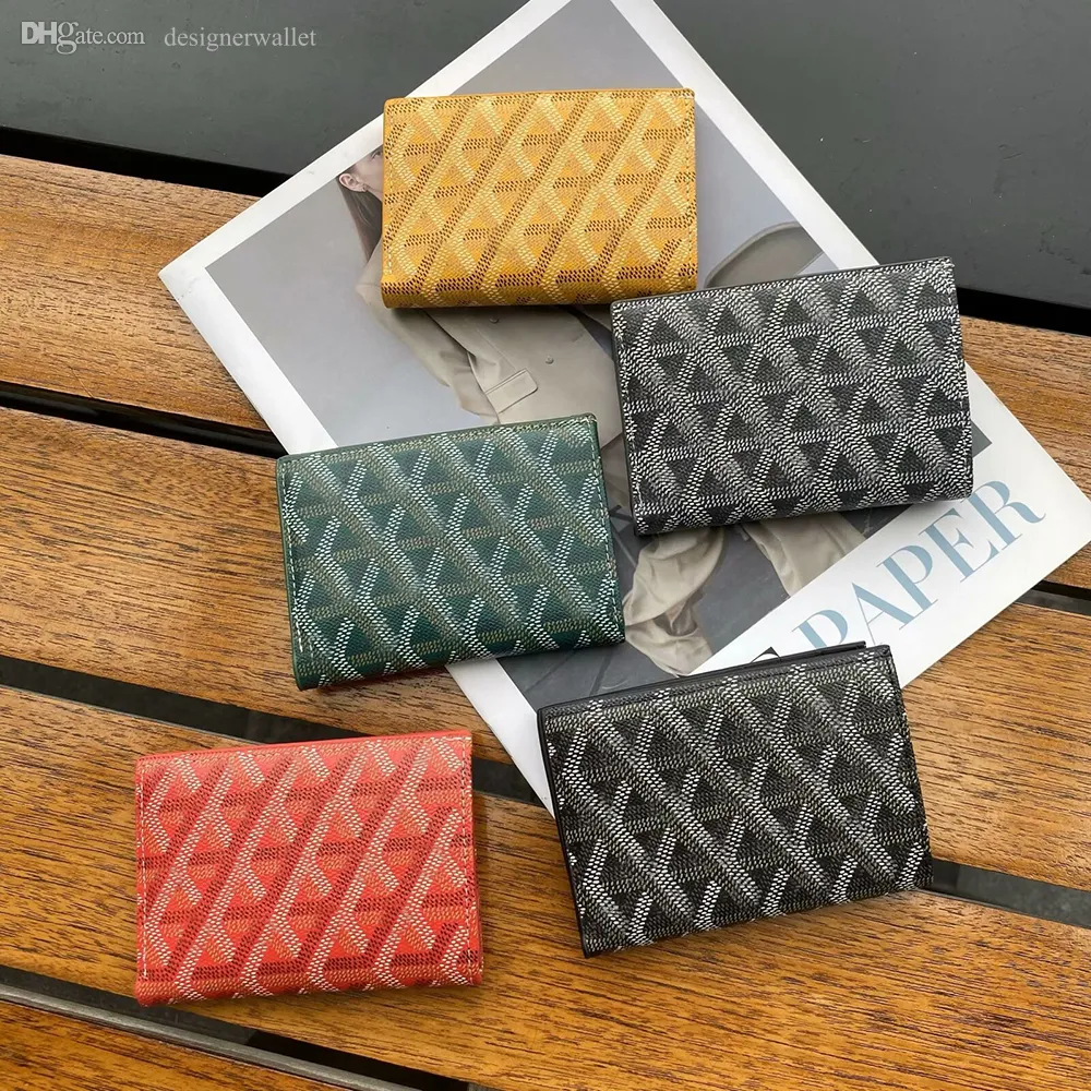2024Leather Card Holder Wallet for Men and Women Original Box Luxury Designer Fashion Genuine Leather Mini Wallet Small Credit Card Holder with