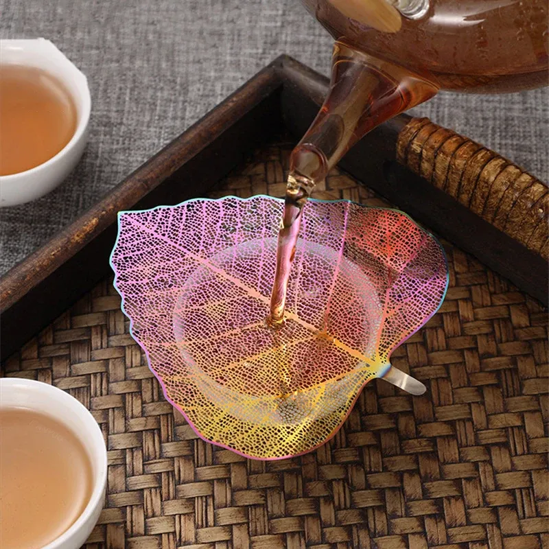 New Rose Gold Black Colorful Bodhi Leaf Tea Filter... From Dh4402004 ...