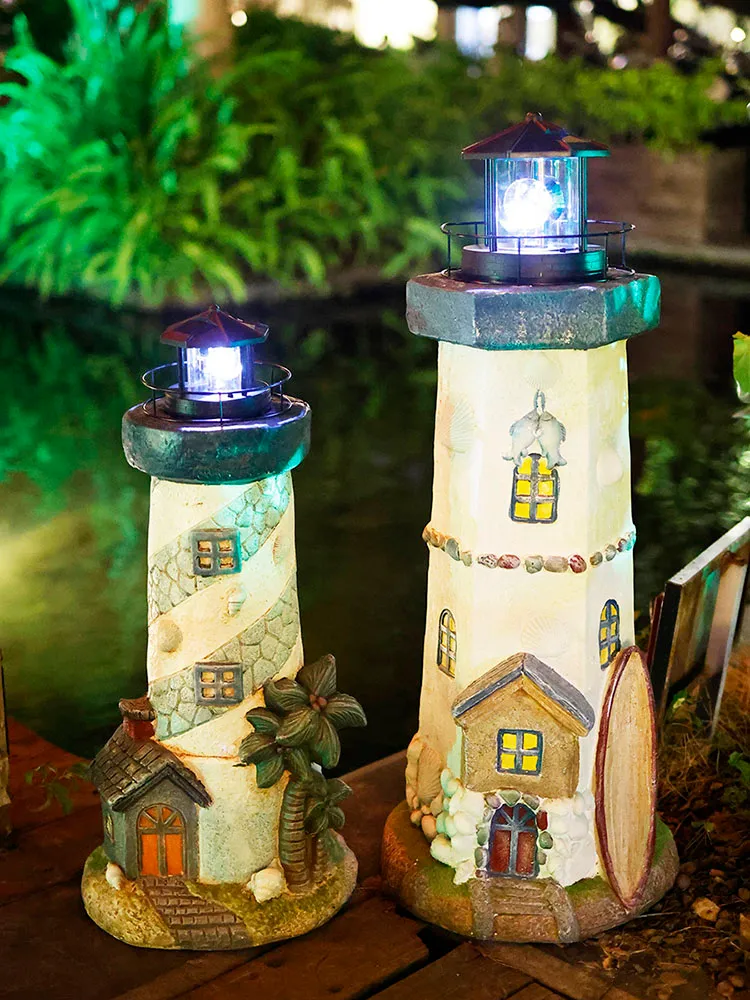 Lighthouse Garden Statue
