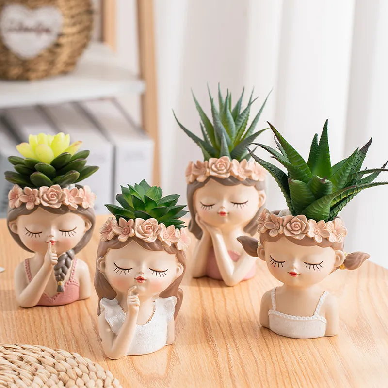 Cute Succulent Pots: Girl Shaped Decorative Planters... From Ddmyjan,  $37.19 | DHgate.Com