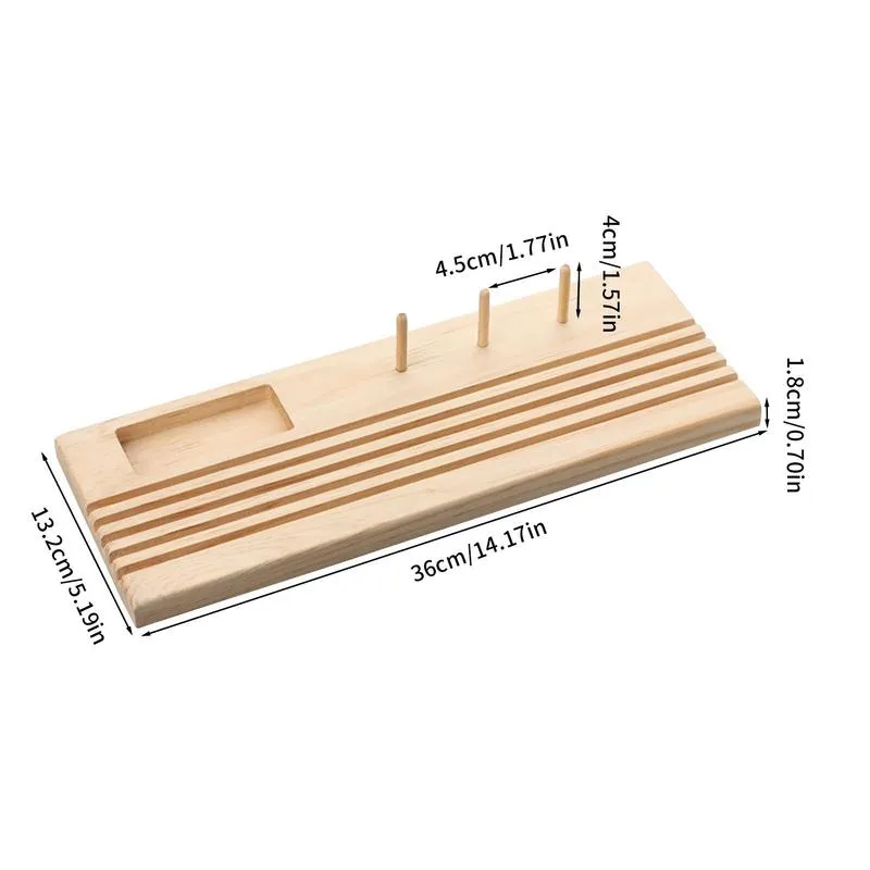 Spool Rulers Wood Rulers Spool Thread Holder: Beech Wood Ruler... From Ddmyearth ...