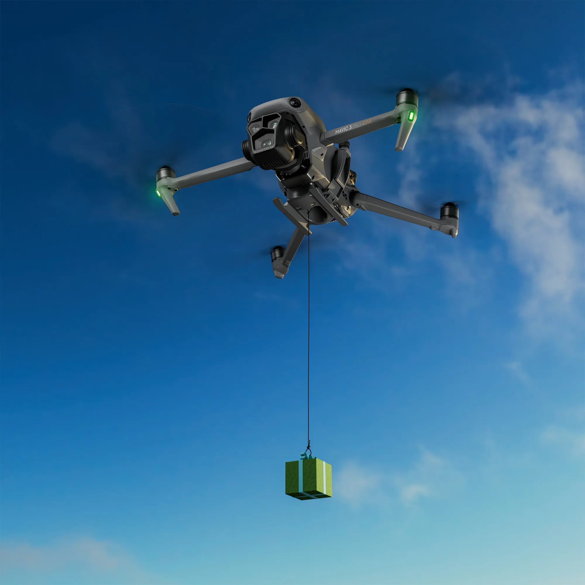 Système De Largage Pour DJI Mavic 4 Pro - Charge Max 500 G - Contrôle Par Faisceau Lumineux - Avec 4 Trains D'atterrissage - 8