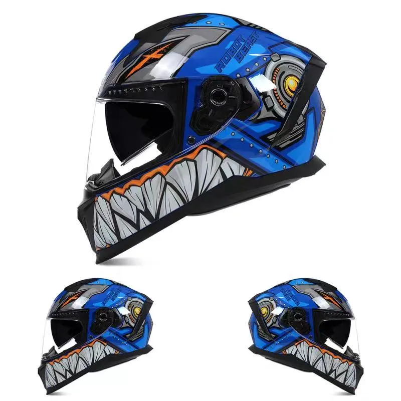 Casque Intégral Enfant Homologué Ece Dot Scooter Vélo Casque Moto