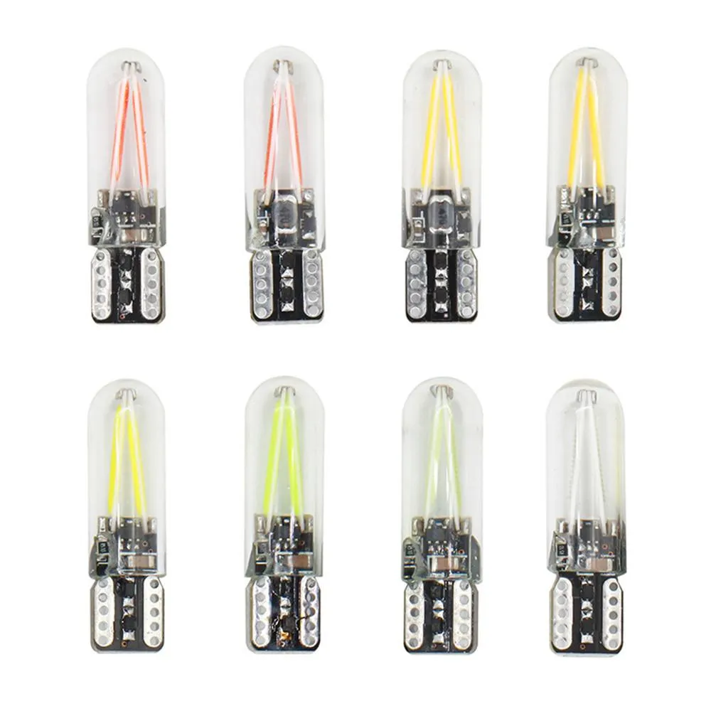 W5W COB LED Glass Shell Wedge Auto Light Bulbs, 194 2825, DC 12V, for ...