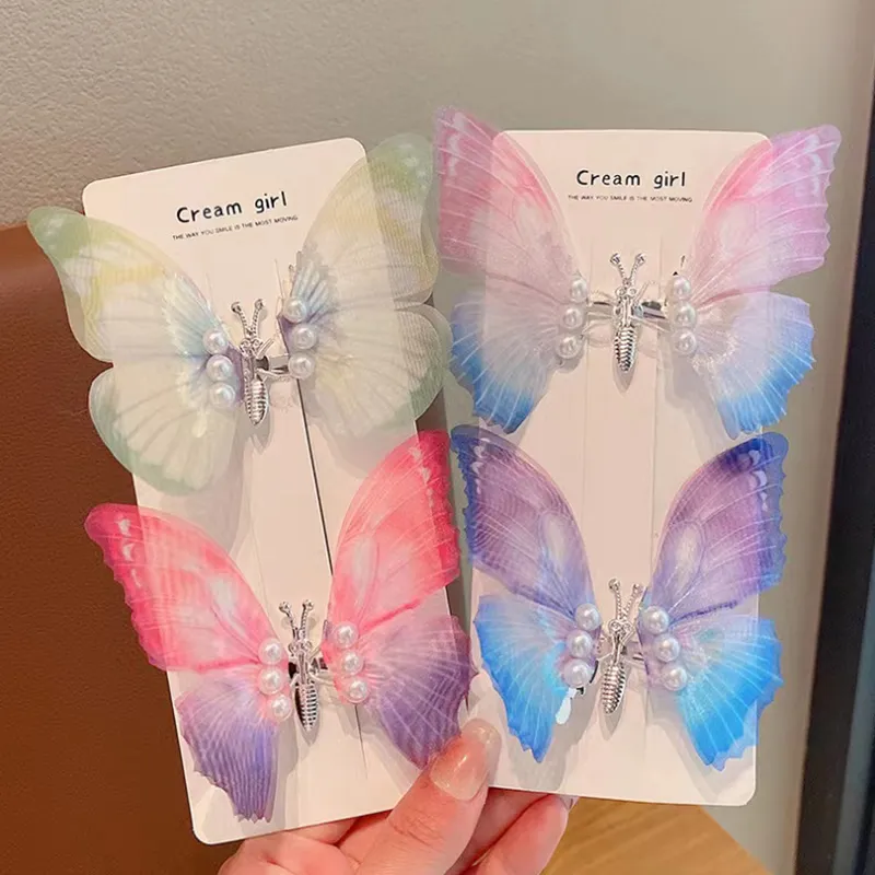 Butterfly Shaking Wing Hair Clips Acetate Tassel Barrettes for Girls  Children Headwear from Dhgate Rain Gear - price 3.56