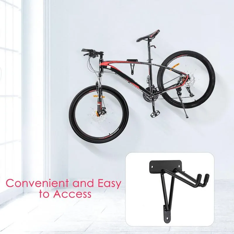 Bike Rack Wall Horizontal Bicycle Indoor Storage Rack Steel