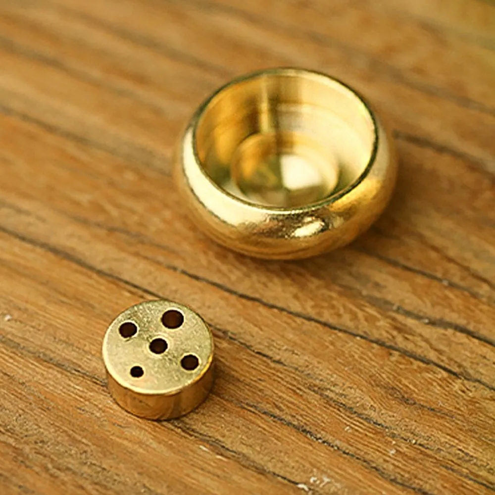 Sandalwood Coil Base Small Incense Holder Sticks Mini Copper Holder For ...