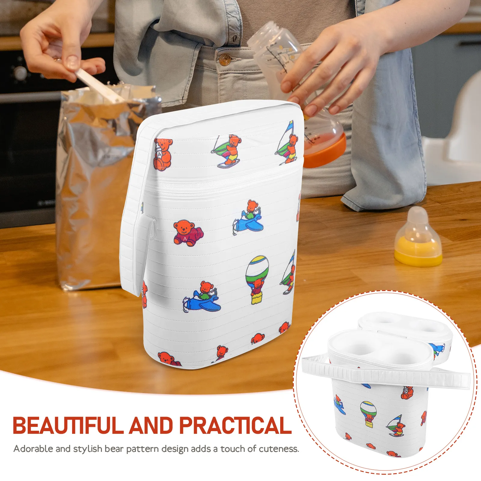 Baby Bottle Warmer Bag Breast Milk Heat Keeper Insulated Baby