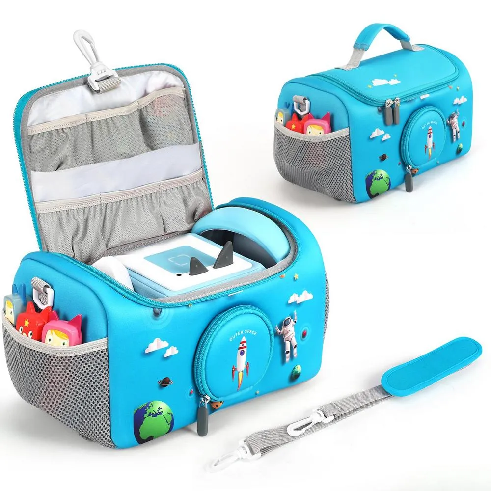 Étui De Transport FUANA Pour Toniebox – Nylon Résistant, Poignée Et Bandoulière Housse Ranger Toniebox Personnages