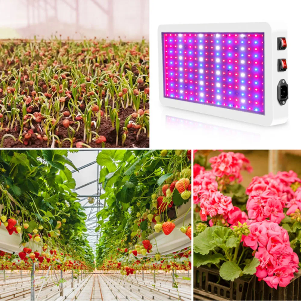Double Switch 3000W LED Grow Light, Full Spectrum Plant Light for ...