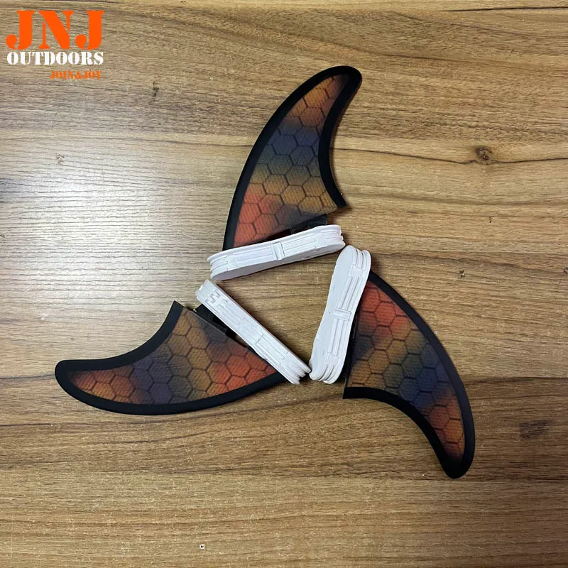 thumbnail image 2 of Glass Flex G5 Thruster Surfboard Fins - Medium Size Fiberglass & Honeycomb Tri Fin Set 2 of 10