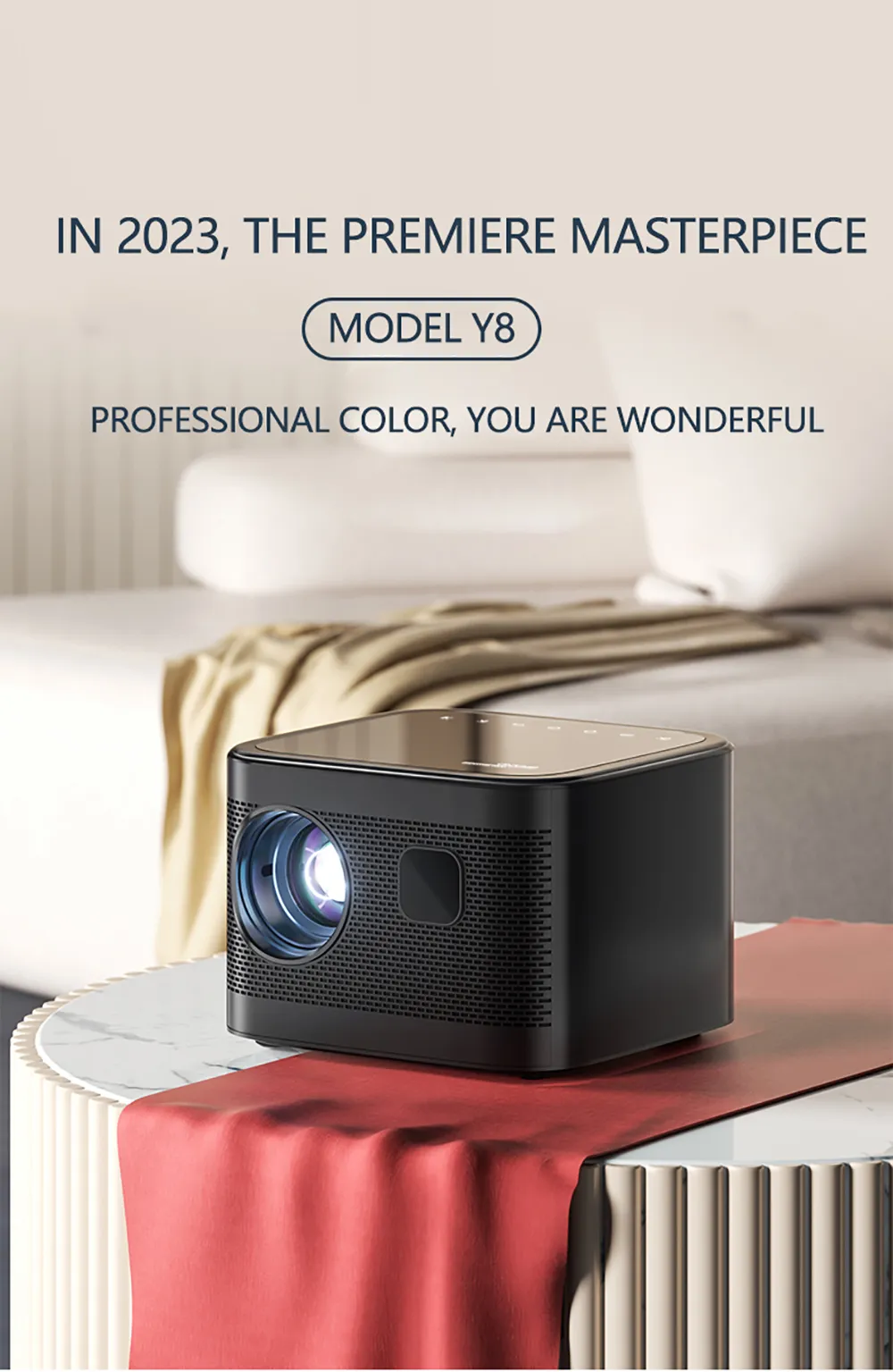 Smart Projectors Auto Focus 4K Portable Projector, 5G WiFi & Bluetooth ...