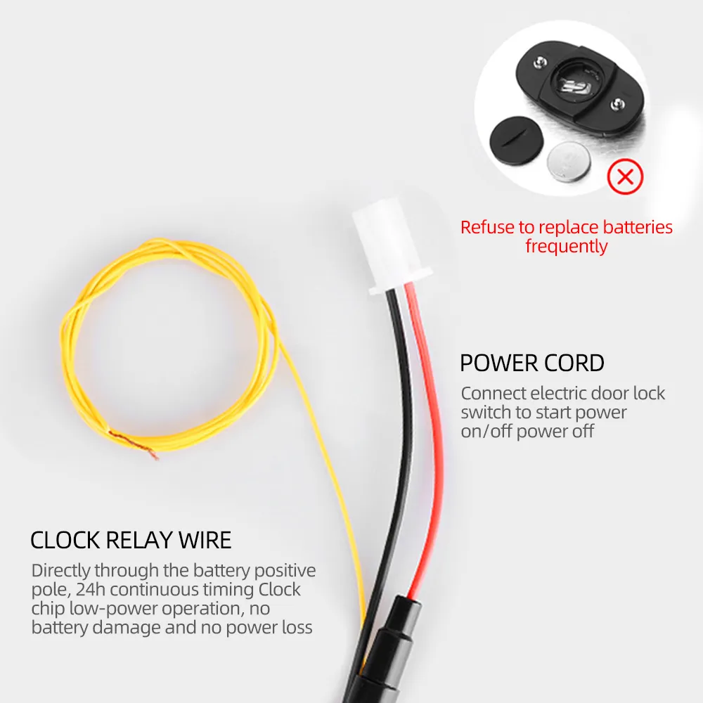 12v Auto Clock Waterproof 12V/24V Touch Digital instrument panel...