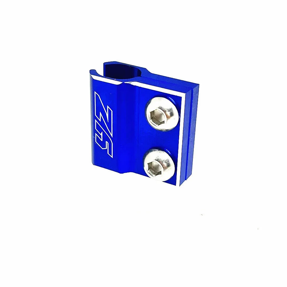 thumbnail image 2 of CNC Aluminum Rear Brake Hose Clamp Pair – YAMAHA YZ 80 85 125 250 – Anodized Finish 2 of 5