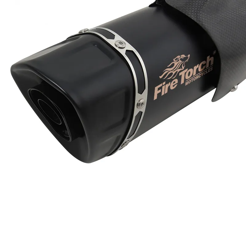 Universal Motorcycle Exhaust Muffler Heat Shield Cover - Black - MPW