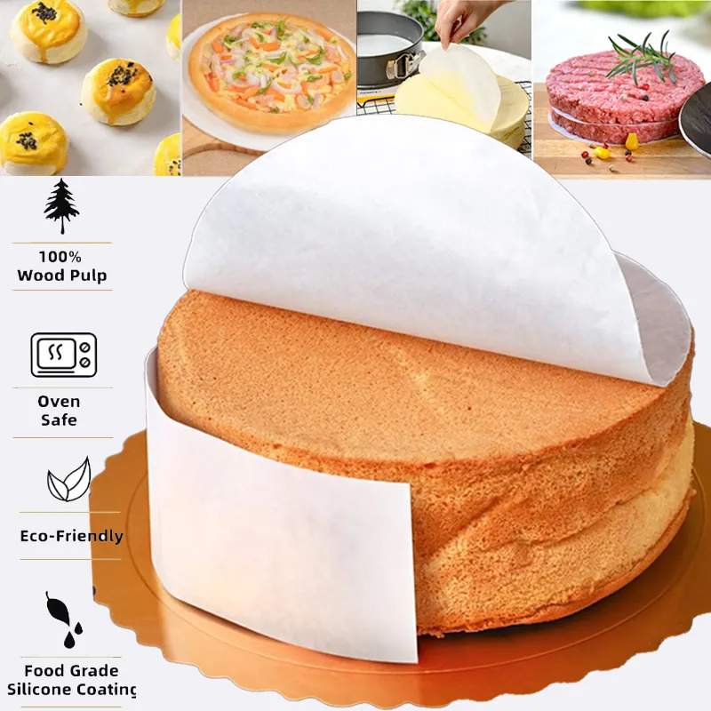 Cake Pan Wax Paper Sheets For Baking Circle Parchment Paper Bottom