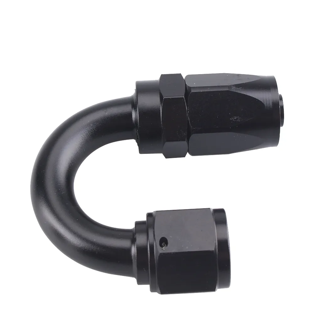 US STOCK 20AN AN20 45 Degree Swivel Hose End Fitting Adaptor Aluminum Black