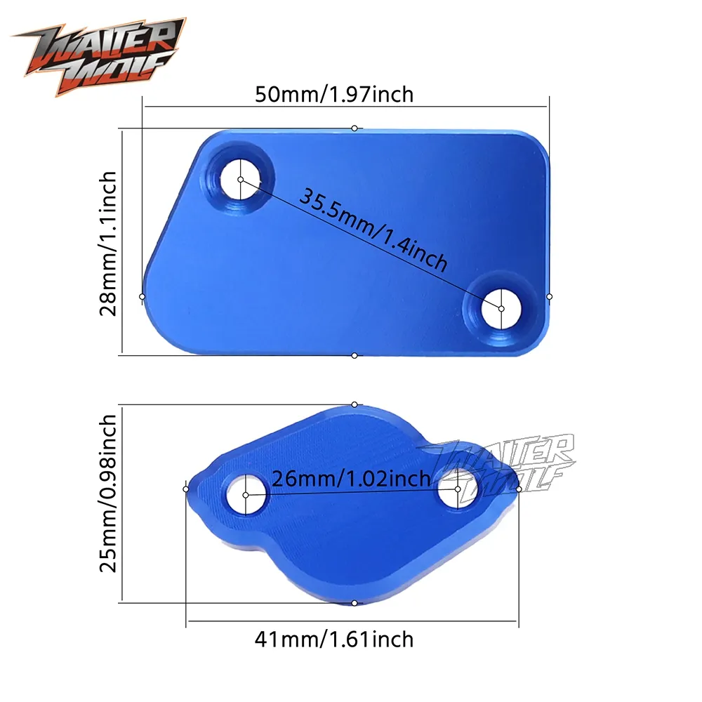 thumbnail interactive-video image 1 of Blue Aluminum Brake Fluid Reservoir Cap For Yamaha YZ125 YZ250 YZ250F YZ450FX YZ426F 1 of 4