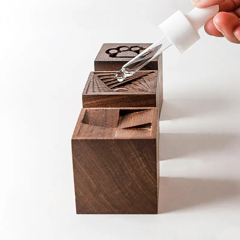 Natural Wood Aromatherapy Essential Oil Diffuser | Walnut Car Diffuser ...