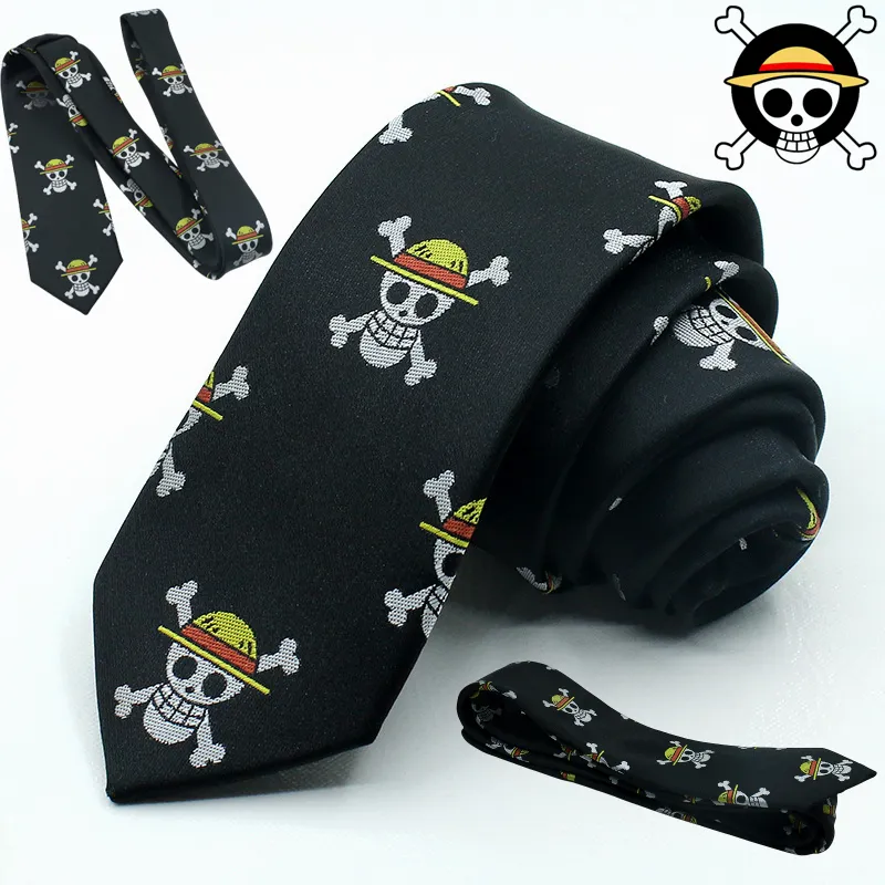 ワンピース andwang School tie shirt suit onepiece ONE PIECE Anime Cosplay a necktie with Luffy,