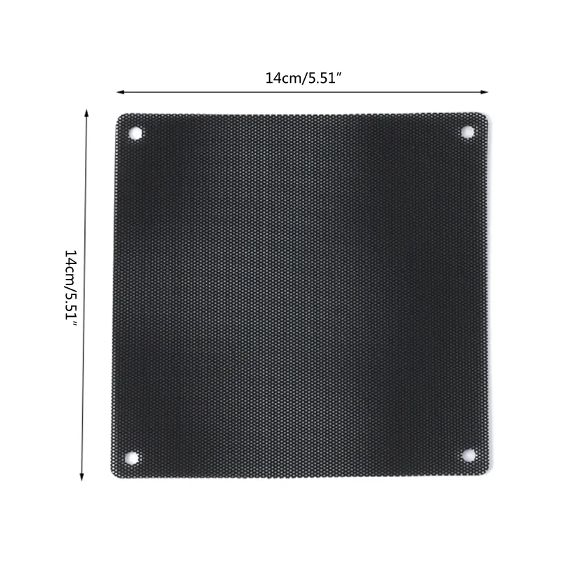 140mm PC Dust Filter Mesh With Screws – Dustproof Cooler Fan Case Cover For Computer Builds