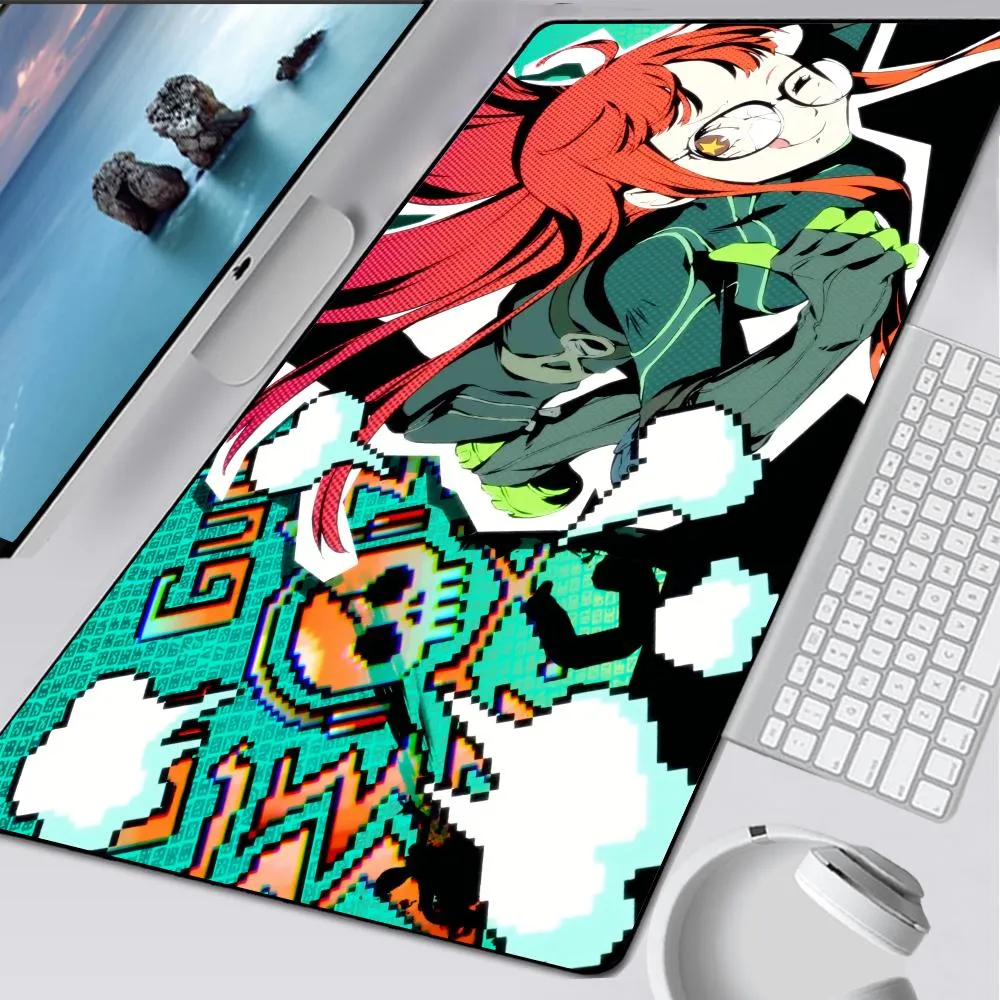 Large Extended Gaming Mouse Pad – 31.5x11.8 Inch Non-Slip Rubber Base, Stitched Edges, Smooth Waterproof Surface (Red)