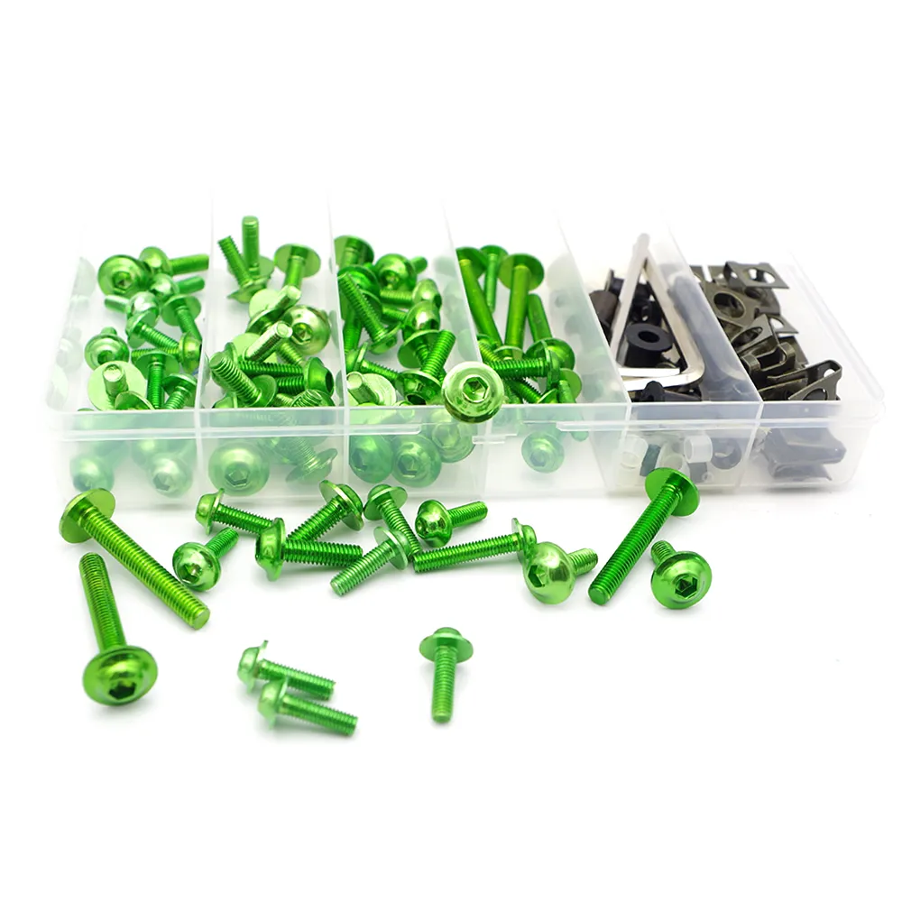 Xitomer Honda Fairing Bolt Kit – 100+ Piece, Alloy, Anodized, CBR600RR CBR1000RR CB500F/R F4i