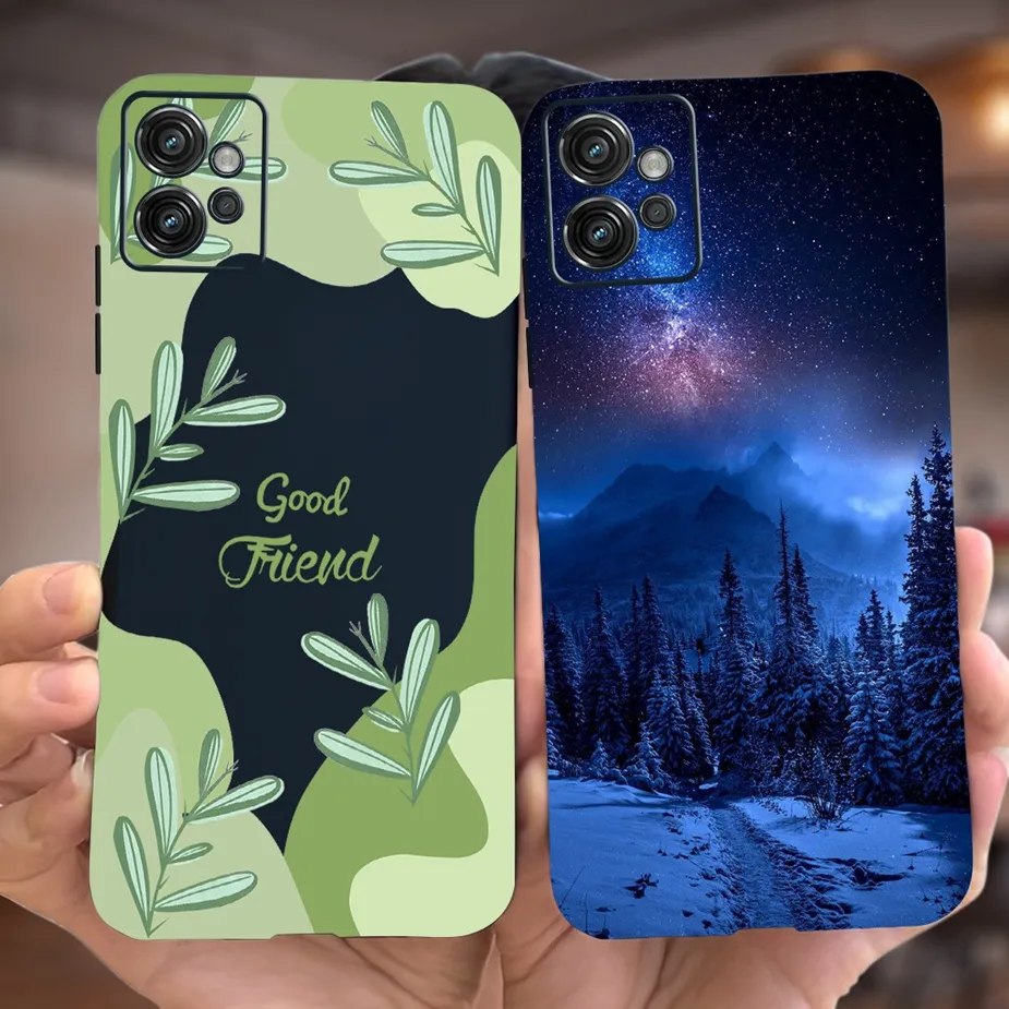Cover Carbon Effect Per Motorola Moto G32 - Custodia TPU Morbida Opaca Antiurto