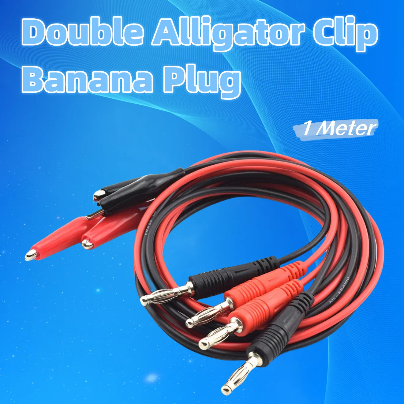 10 Pcs/set  19'' Double-ended Alligator Clips Wire Crocodile Clips Cable 2854196975755