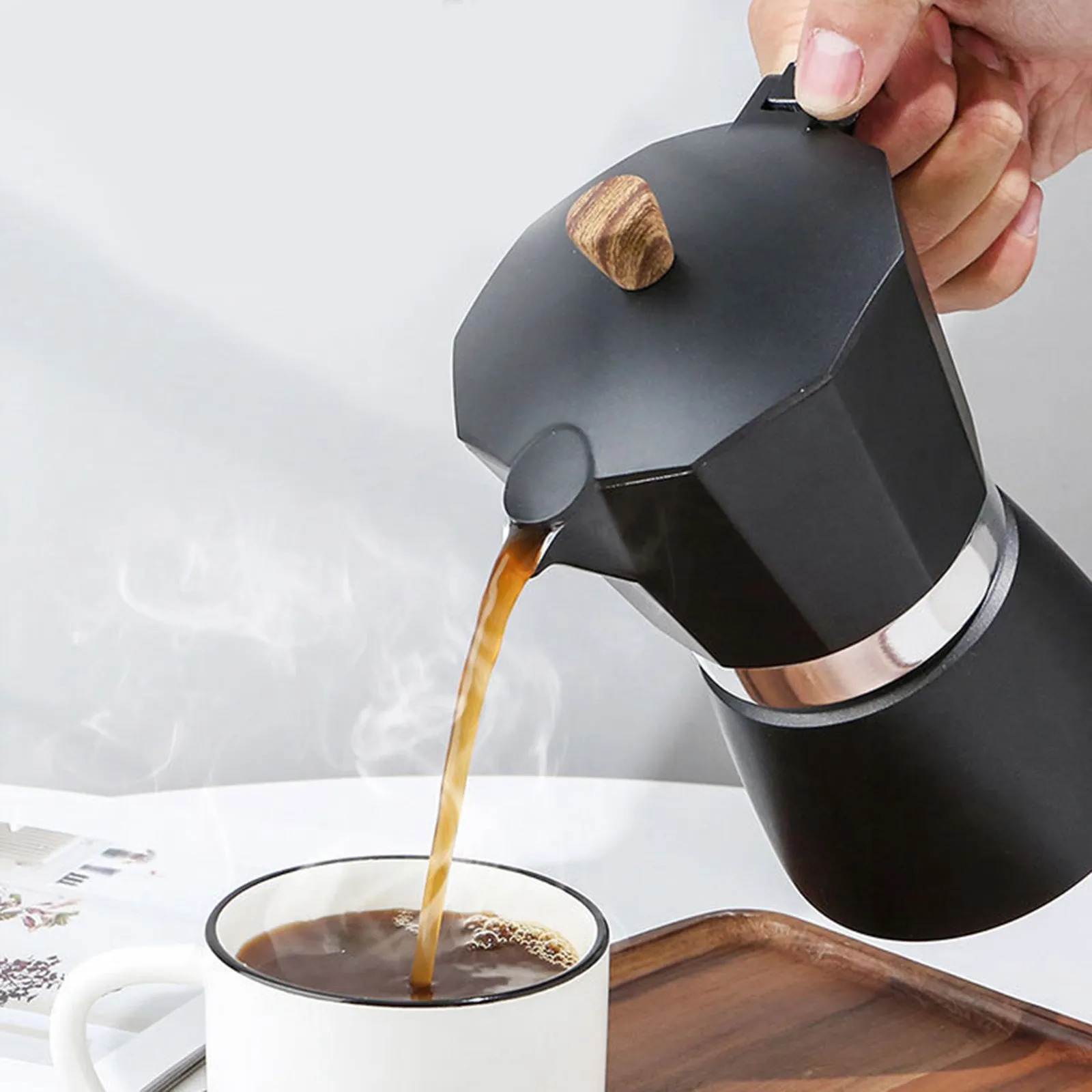 Manual Aluminum Mocha Pot Italian Octagonal... From Ddmyapr, $79.77 ...