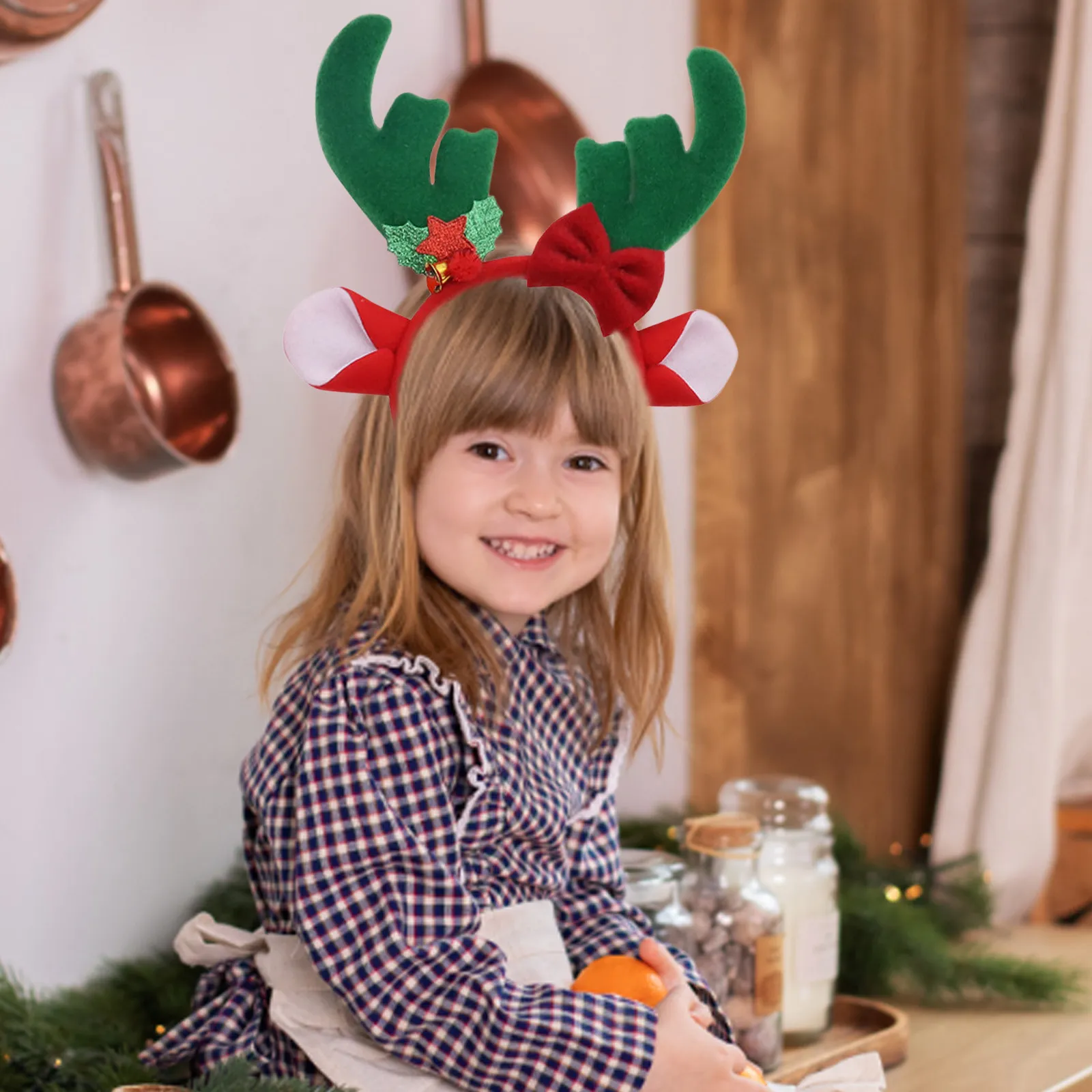 Novelty Plush Reindeer Antler Headband Soft Ears... From 