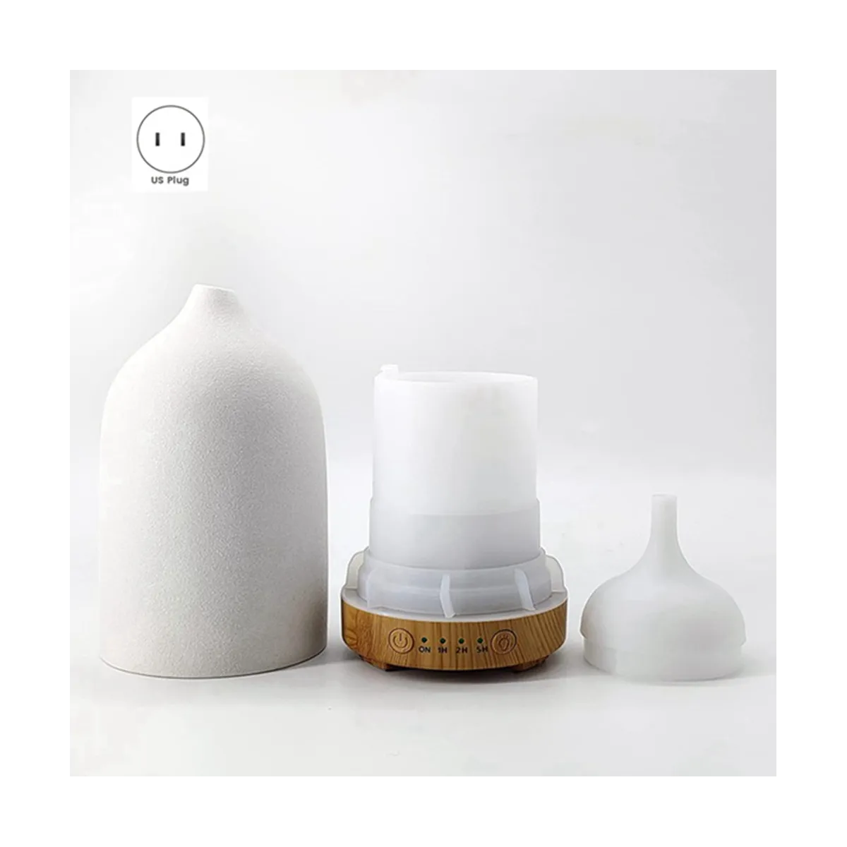250ML Aromatherapy Essential Oil Diffuser Cool Mist Humidifier With LED ...