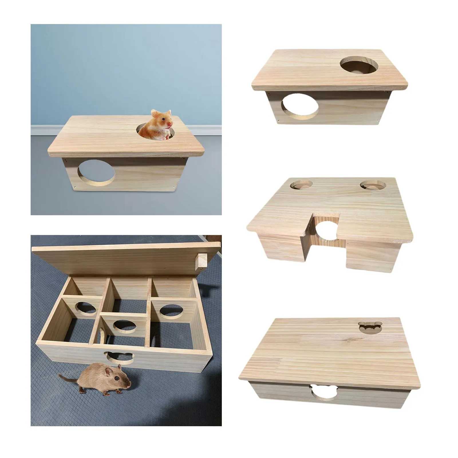 Wooden Hamster House And Pet Hideout Nesting Habitat For Small Carnivores Animals From Ddmyfeb 27 DHgate.Com