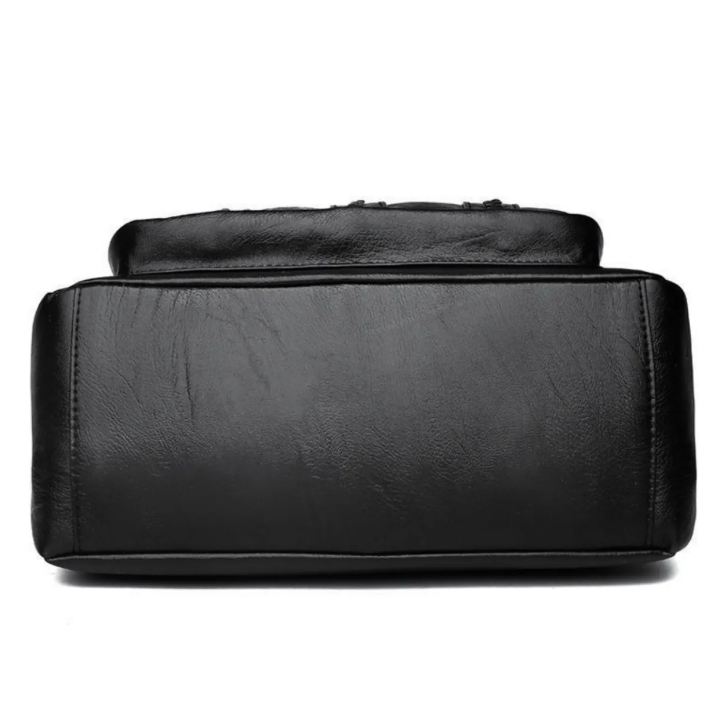 ショルダーバッグ・ポシェット AVENUE 67 Women Messenger Bags AL102A0021001 Black bucket bag gym style Smooth Leather AYA black drawstring bag