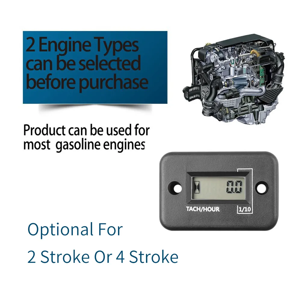 Digital Engine Tachometer Gauge LCD RPM Hour Meter... From Ddmyapr, $39 ...