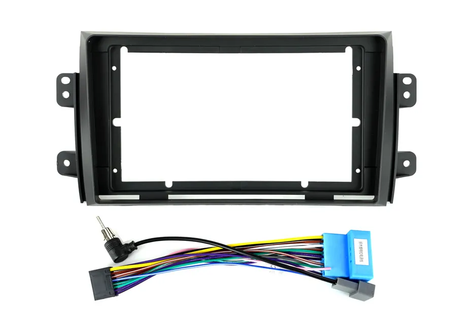 2Din Car Radio Stereo Fascia Frame CD Panel Trim ABS Replacement For
