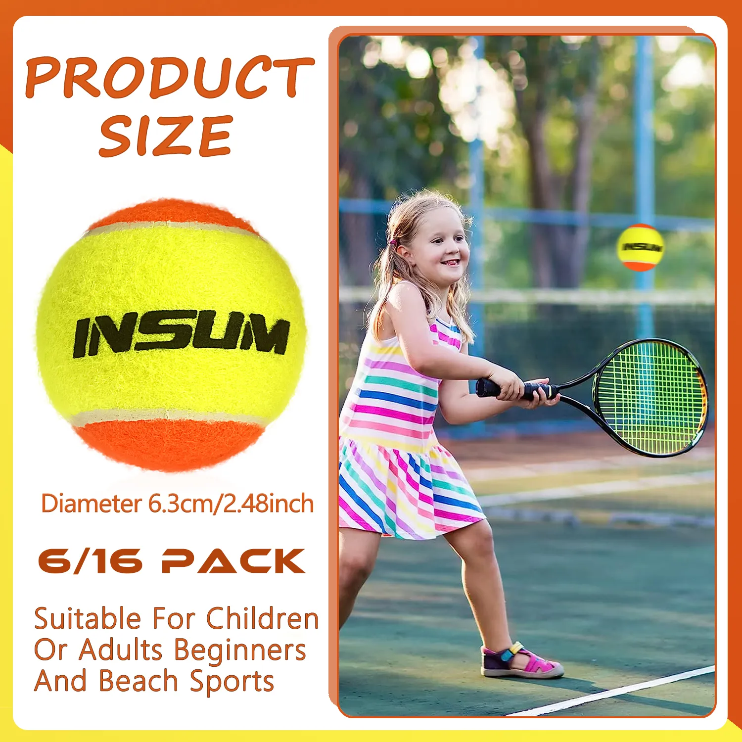 ITF Approved Beach Tennis Balls 3 6 12 Pack For Kids And Beginners Stage 2 Training From Homepro11 12.18 DHgate.Com