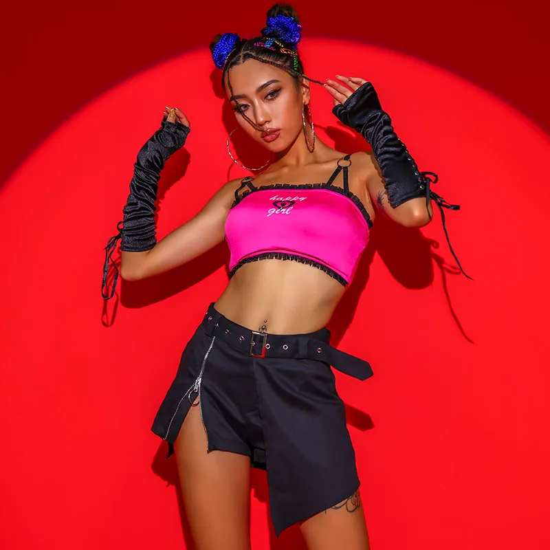 Hip Hop Womens Jazz Dance Outfit - Sexy Nightclub Bar Performance Clothing  for Singers and Dancers