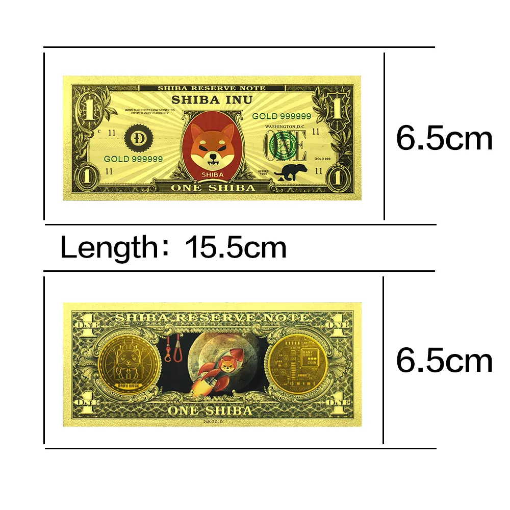 Dog Coin Bank Gold Foil Dogecoin Banknotes: 10 Shiba Novelty Coins In Small  Envelopes For Money Party Prop Ticket Home Decoration From Homepro9, $18.02  | DHgate.Com