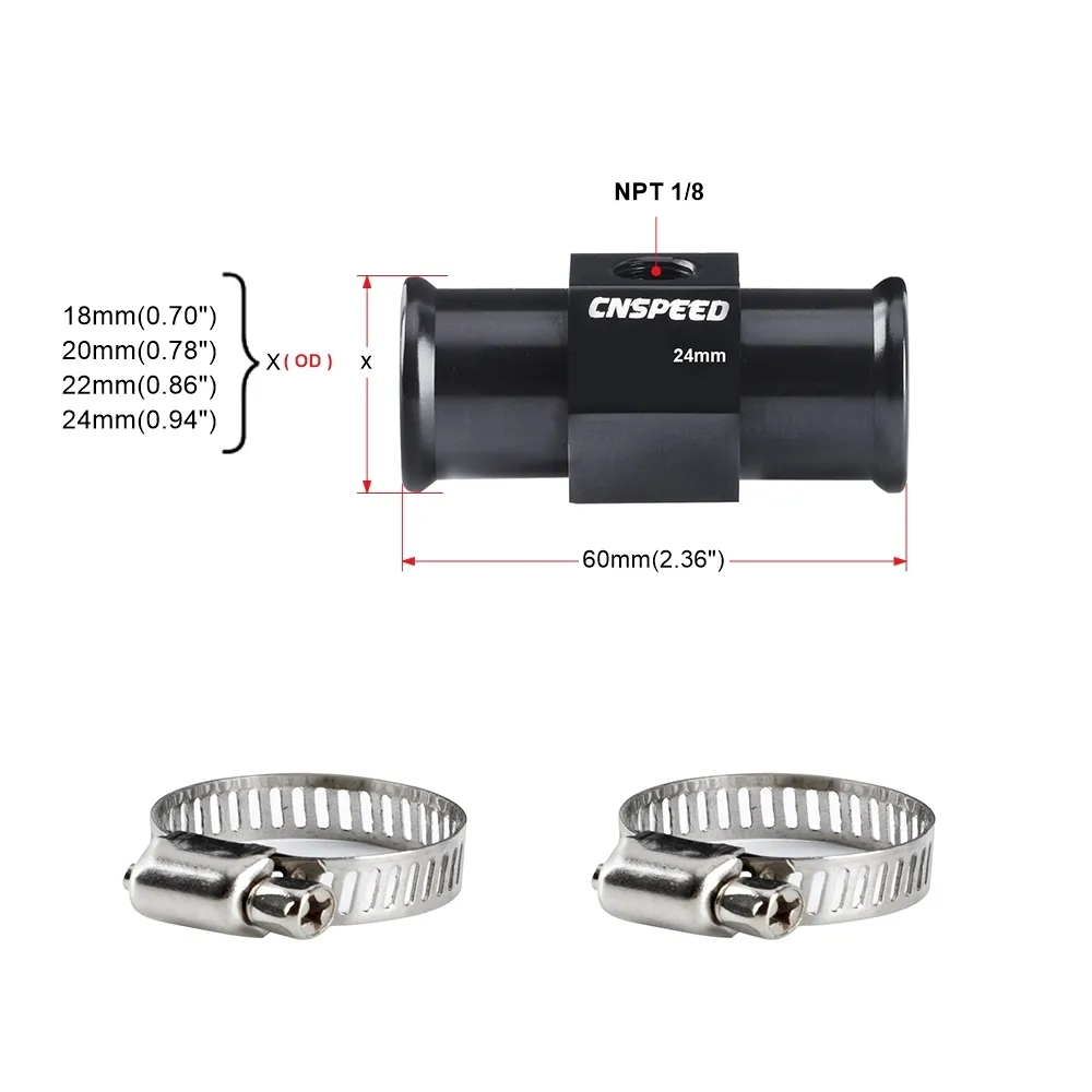 Lot De 2 Capteurs De Température 1/8 NPT - Pour Eau Ou Huile, 0-150°C, Universel Auto