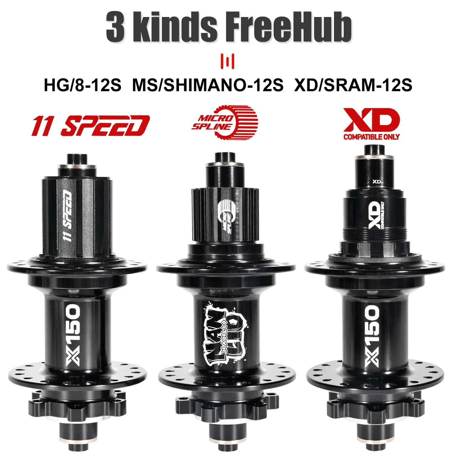 Nanlio X150 6 Pawl Mountain Bike Bottom Bracket Hub 150T Click 8 12 Speeds Loud Sound Superior To PRO7 Compatible With 26 27.5 And 29 Inches From Homepro12 100.95 DHgate.Com