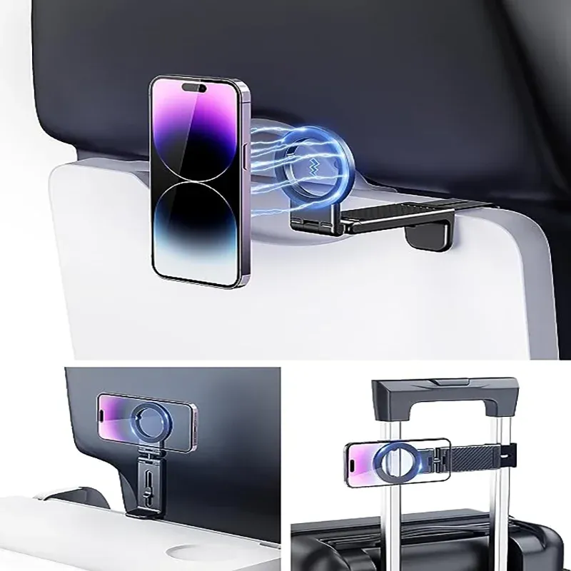 Coolpow For Magsafe Airplane Phone Holder Mount?Strong Magnet?Airplane Travel Essentials Plane Phone Holder Long Flight Essentials,Universal Cell Pho - Imported Products From USA