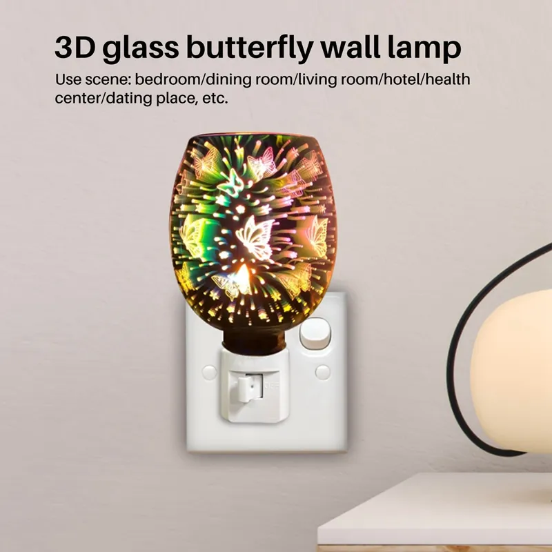 Plug In Design Electric Plug In LED Aroma Diffuser Lamps Wax Melt Oil Burner Wax ...