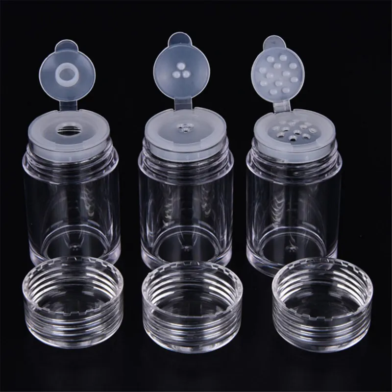 12 Stück Mini-Puderbehälter Transparent 3 Ml - Mit Sieb, Für Lidschatten, Puder & Glitzer